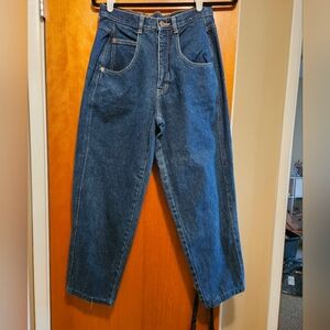 Vintage 80s Brittania Jeans Style 601-15 | High Rise Barrel Leg | Size 12